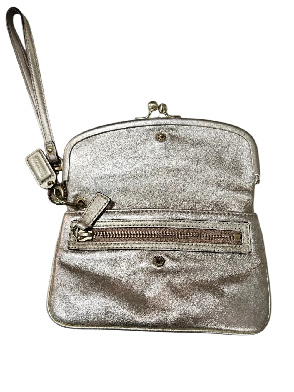 Coach Soho 2005 Limited Edition Metallic Goat Suede Hobo W/Legacy Kisslock